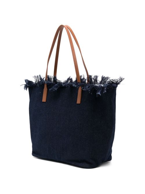 Borsa donna City Bag Fringe navy MC2 SAINT BARTH | CITY BAG FRINGE01031L